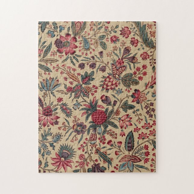 Floral Tapestry Needlework Flower Art Jigsaw Puzzle (Vertical)