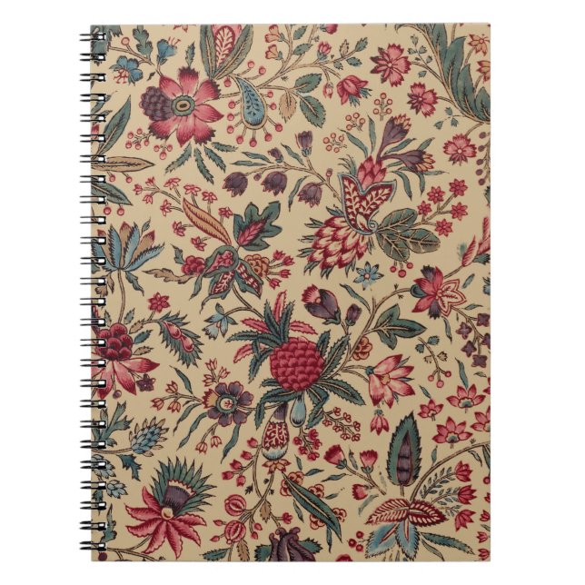 Floral Tapestry Needlework Flower Art Notebook (Front)