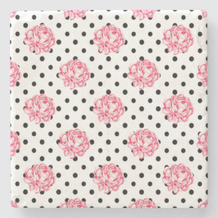 Floral Tapestry Throw Stone Coaster
