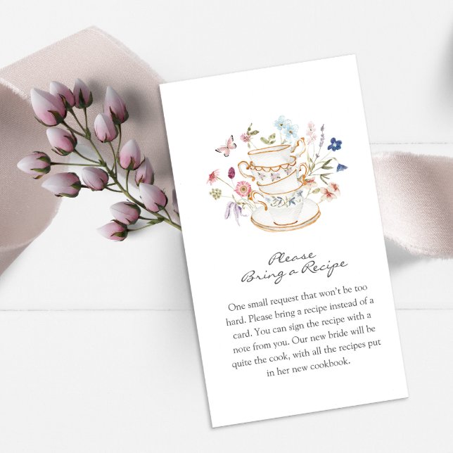 Floral Tea Enclosure Card (Creator Uploaded)