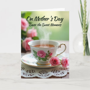 Floral Tea Mothers Day Card