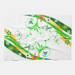 Floral Tea Towel