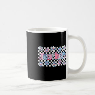 Floral Teacher Cute Retro Girly Teacher Back To Sc Coffee Mug