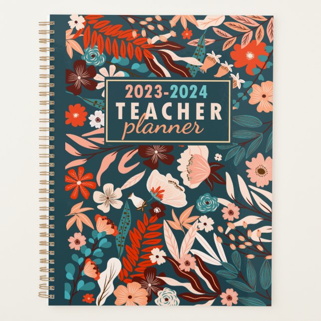 Floral Teacher Planner 2023-2024 (Front)
