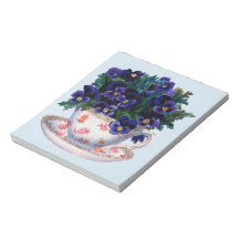 Floral Teacup Classic Vintage Illustration