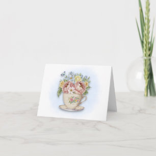 Floral Teacup Note Card