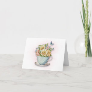 Floral Teacup Note Card