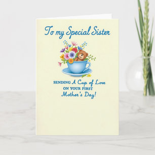 Floral Teacup Pattern Card