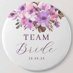 Floral Team Bride 6 Cm Round Badge