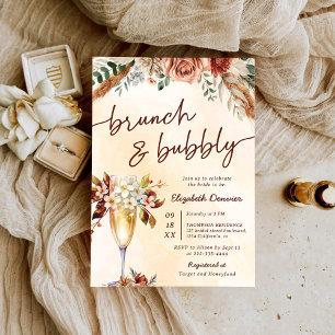 Floral Terracotta Boho Bridal Shower Invitation