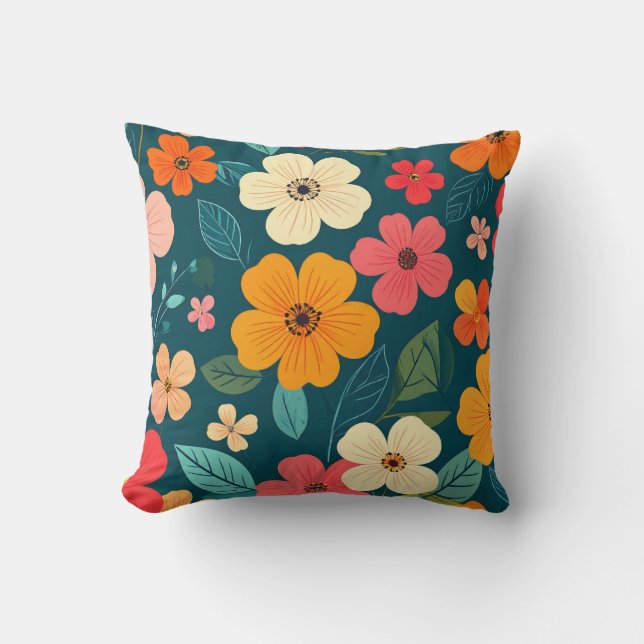 Floral texture cushion (Front)
