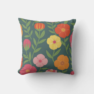 Floral texture cushion