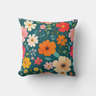 Floral texture cushion