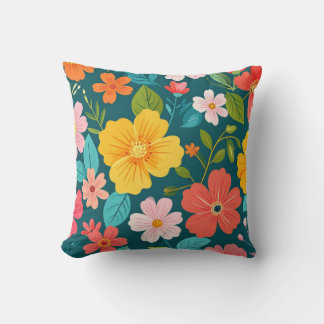 Floral texture cushion