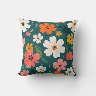 Floral texture cushion