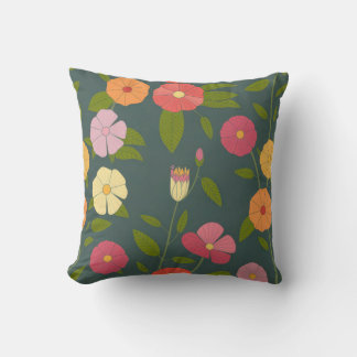 Floral texture cushion