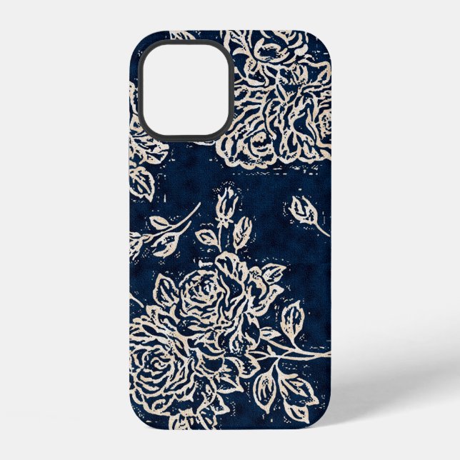 Floral texture repeat modern patternbackground,bat iPhone case (Back)