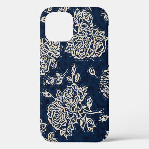 Floral texture repeat modern patternbackground,bat iPhone 12 case