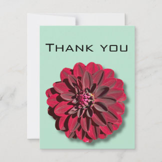 Floral Thank you card