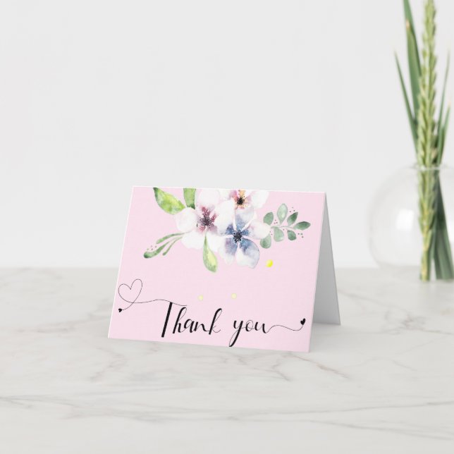 Floral Thank You Card (Front)