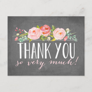 Floral Thank You Card