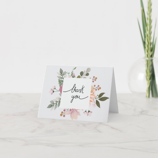 Floral Thank You Card (Front)