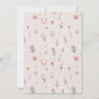 Floral Thank You Card