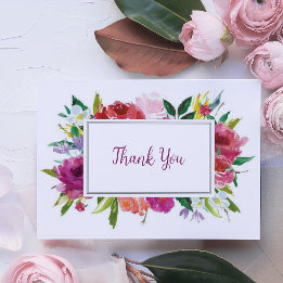 Floral Thank You Card