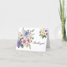 Floral Thank You Card #1