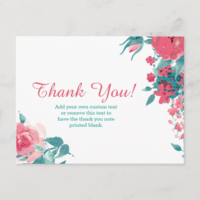 Floral Thank You Cards (Front)