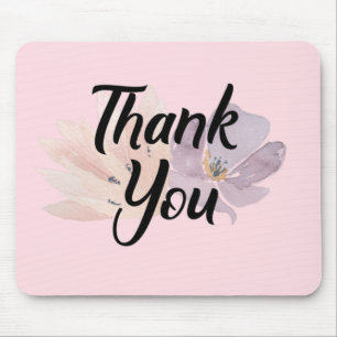 Floral Thank You Gift Mouse Pad
