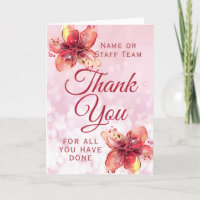 Floral Thank You Lily Appreciation