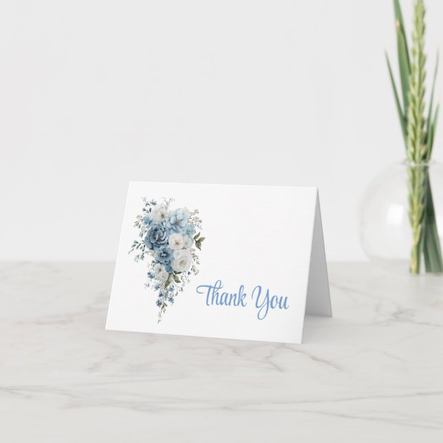 Floral Thank You Note Card (Front)