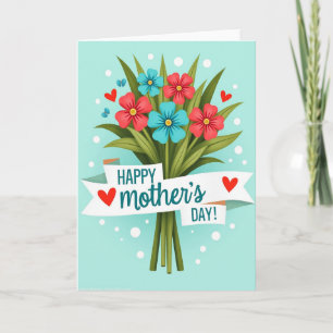 Floral Thanks And Love Card