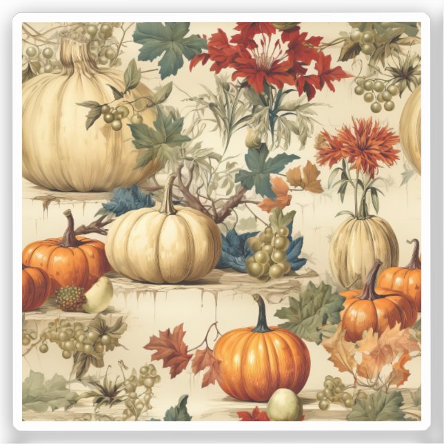 Floral Thanksgiving Vintage Pattern (10) (Front)