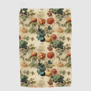 Floral Thanksgiving Vintage Pattern (2) Golf Towel