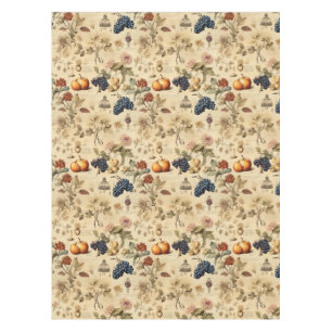 Floral Thanksgiving Vintage Pattern (4) Tablecloth