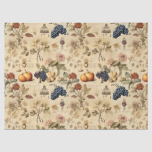Floral Thanksgiving Vintage Pattern (4) Tissue Paper