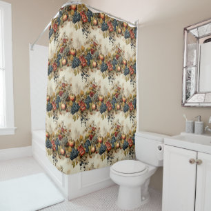 Floral Thanksgiving Vintage Pattern (9) Shower Curtain