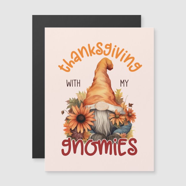 Floral Thanksgiving with my Gnomies  (Front/Back)