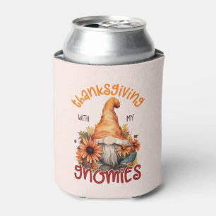 Floral Thanksgiving with my Gnomies Can Cooler