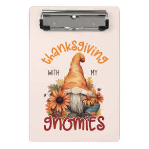 Floral Thanksgiving with my Gnomies  Mini Clipboard