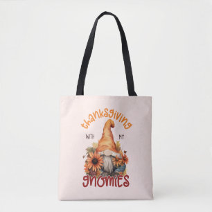 Floral Thanksgiving with my Gnomies  Tote Bag