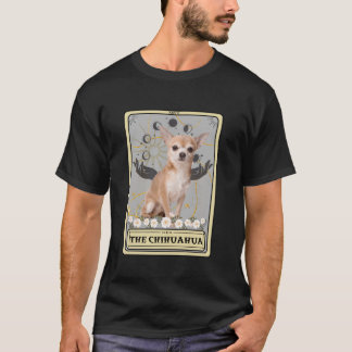 Floral The Chihuahua Tarot Card Halloween Chihuahu T-Shirt