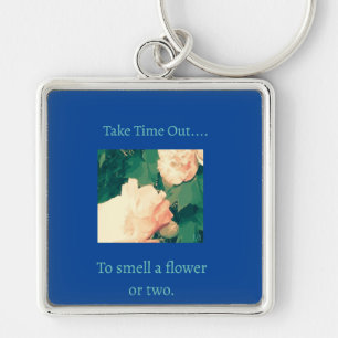 Floral theme key ring