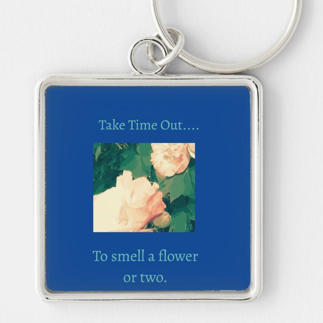 Floral theme key ring (Front)