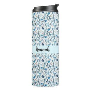 Floral Thermal Glass Tumbler