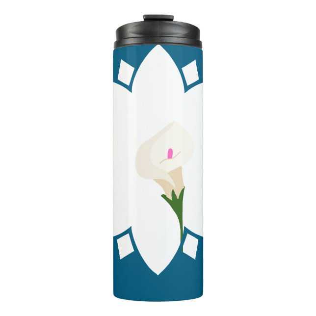 floral thermal tumbler (Front)