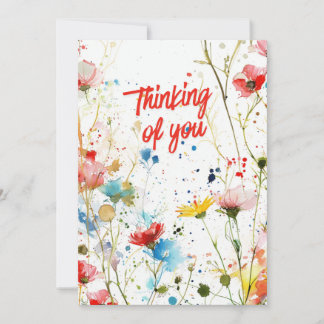 Floral Thinking of You card