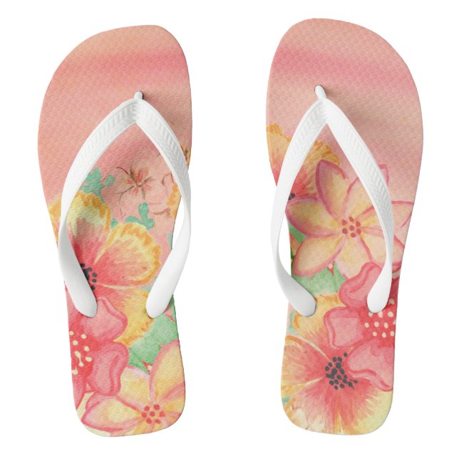 Floral Thongs (Footbed)